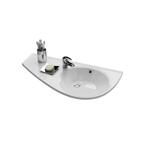 Ravak / Umyvadla - avocado / Avocado 85 L washbasin - (450x850x125)