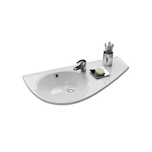 Ravak / Umyvadla - avocado / Avocado 85 R washbasin - (450x850x125)