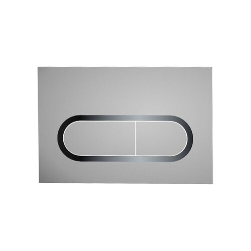 Ravak / Sanitární keramika / Chrome toilet flush button - (247x5x165)