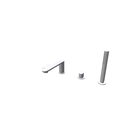 Ravak / Vodovodní baterie - chrome / CR II 026 00CR 4 hole deck mounted bathtub tap - (468x223x204)