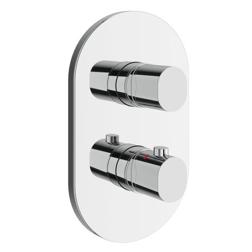 Ravak / Vodovodní baterie - chrome / CR II 063 00CR O2 RB071 2 way thermostatic concealed tap - (126x60x220)