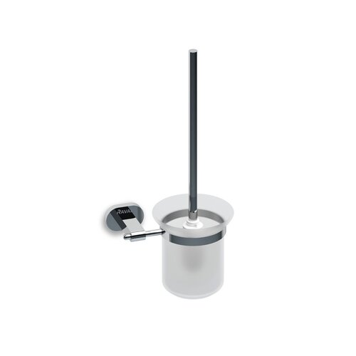 Ravak / Vodovodní baterie - doplňky chrome / CR 410 00CR Toilet brush and brush holder - (165x122x352)
