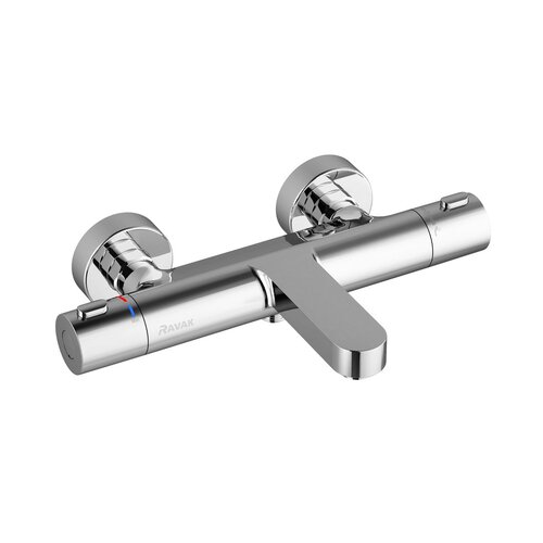 Ravak / Vodovodní baterie - termo / TE 023 00CR Thermostatic wall mounted bathtub tap - (295x201x64)