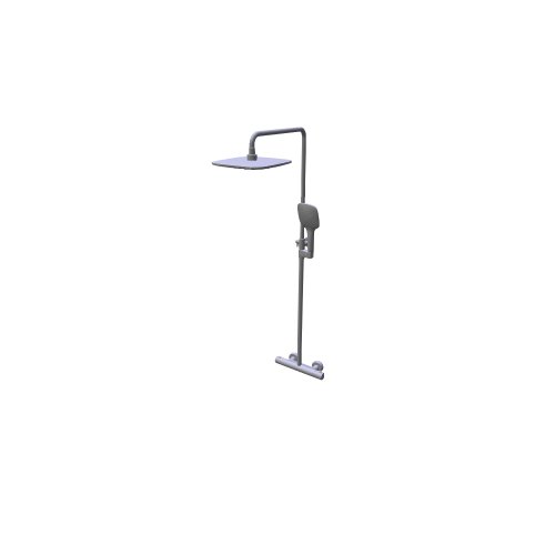 Ravak / Vodovodní baterie - termo / TE 093 00CR WH Thermostatic shower column - (296x593x1292)
