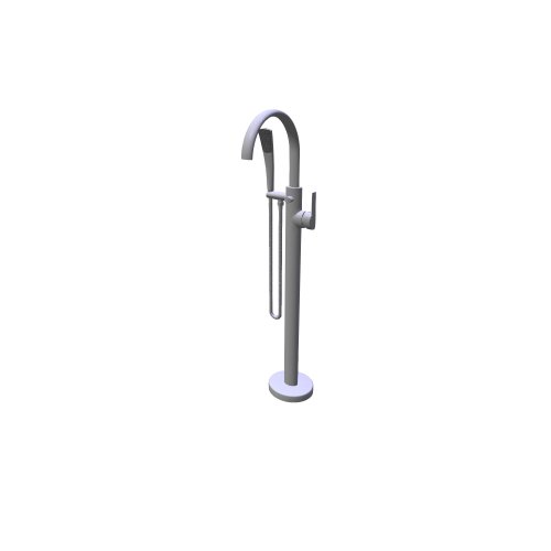Ravak / Vodovodní baterie - samostojící / FM 080 00CR Floor mounted bathtub tap - (222x358x1109)