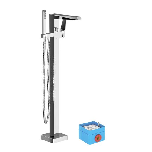 Ravak / Vodovodní baterie - samostojící / FM 081 00CR Floor mounted bathtub tap - (265x321x1038)
