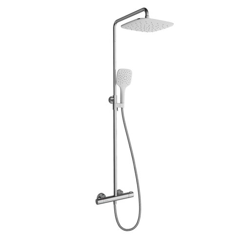 Ravak / Vodovodní baterie - duální systémy / TE 093 00CR WH Thermostatic shower column - (296x593x1292)