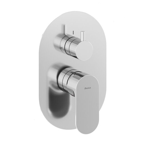 Ravak / Vodovodní baterie - eleganta / EL 065 00CR O2 RB07E 2 way concealed tap - (125x50x195)