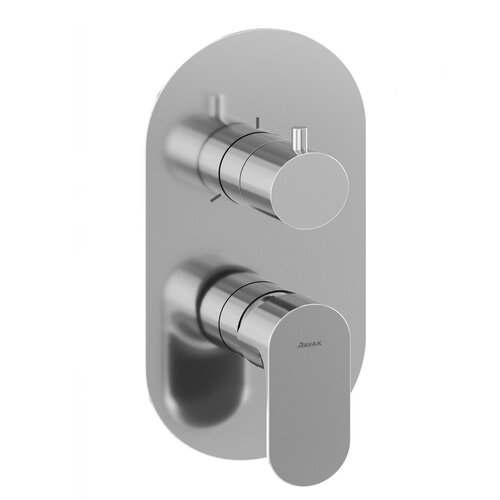 Ravak / Vodovodní baterie - eleganta / EL 068 00CR O3 RB07F 3 way concealed tap - (115x53x230)
