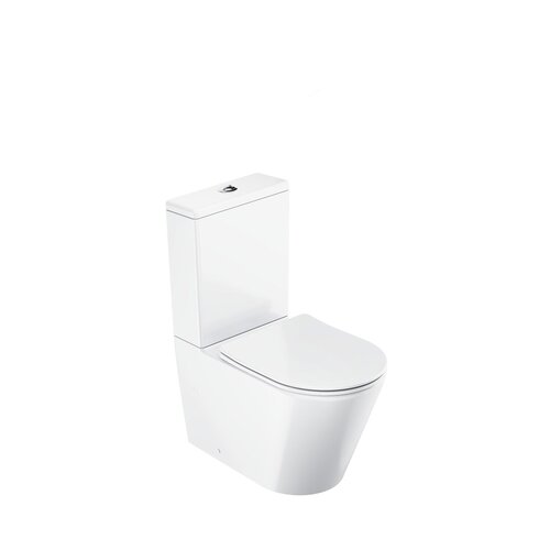 Ravak / Ceramika sanitarna / Elegant RimOff Monoblock toilet set - (356x618x828)